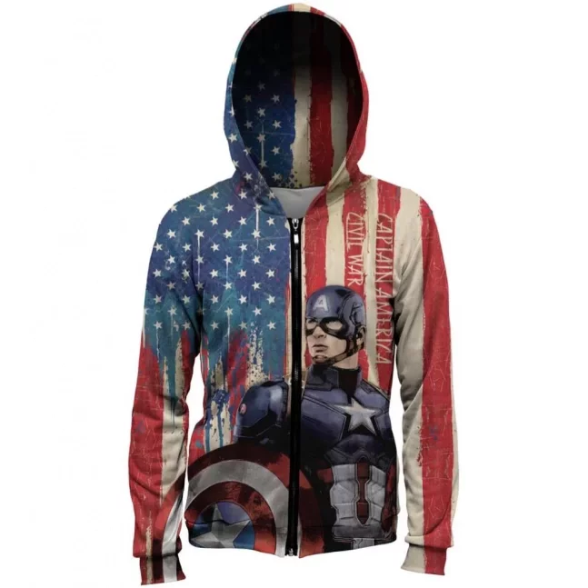Hoodie Stars Stripes