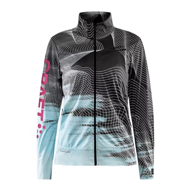 Dámská sportovní bunda Craft PRO Velocity - černá/světle modrá