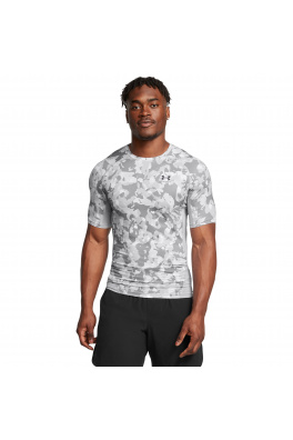 UA HG Armour Prtd SS-GRY