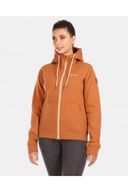Dámská bavlněná mikina Kilpi RAJANA-W Hnědá