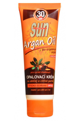 VIVACO Opalovací krém s BIO arganovým olejem SPF 30 SUN VITAL 125 ml