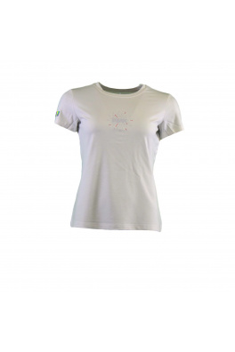 Peak peak round neck t shirt white