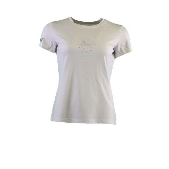 Peak peak round neck t shirt white