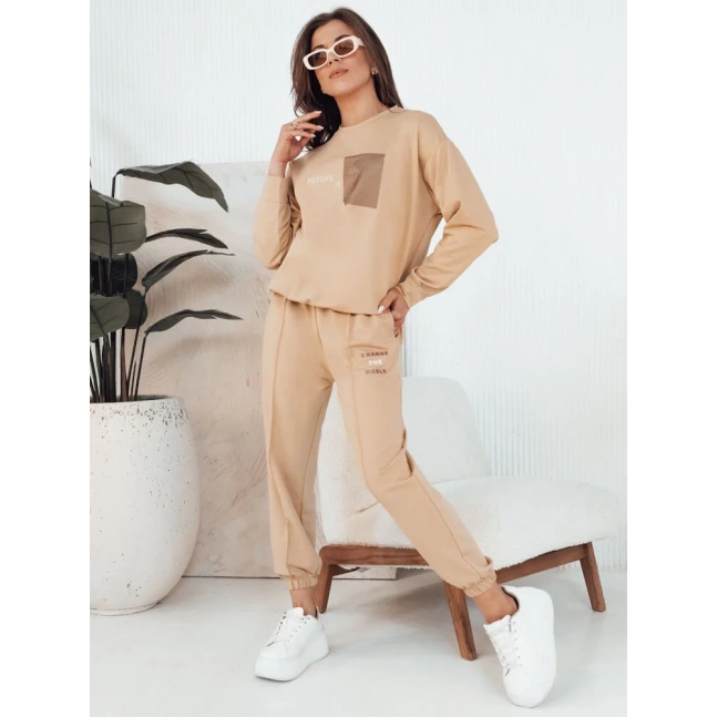 Dámský komplet FUTURE camel Dstreet AY1038