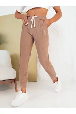 Dámské tepláky BEAR, camel, Dstreet UY2073