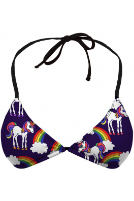 Bikini String Top Unicorns Pattern