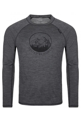 Pánské vlněné termo triko Kilpi MAVORA TOP-M tmavě šedé