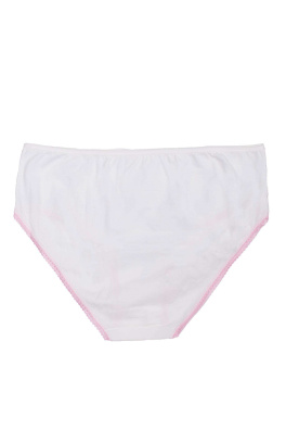 Bílé a růžové kalhotky s potiskem