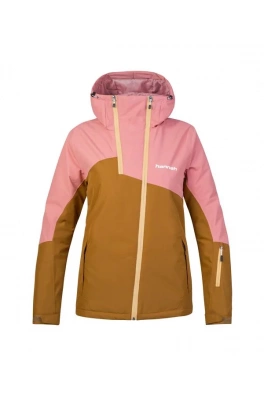 Dámská lyžařská bunda Hannah MAKY COL golden brown/rosette