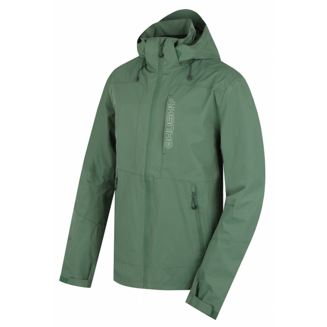 Pánská hardshell bunda Neoni M green