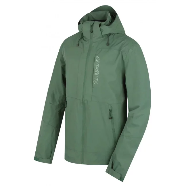 Pánská hardshell bunda Neoni M green