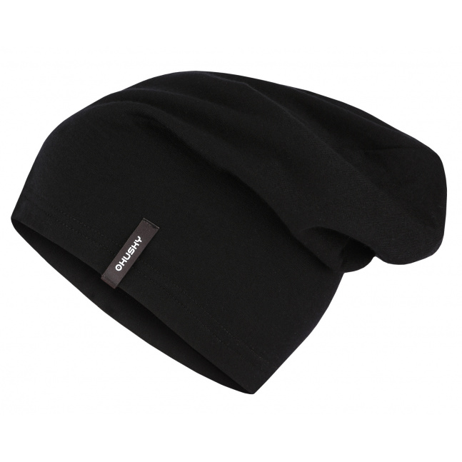 Merino čepice HUSKY Merhat black