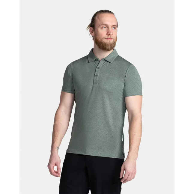 Pánské polo triko Kilpi OLIVA-M Tmavě zelená