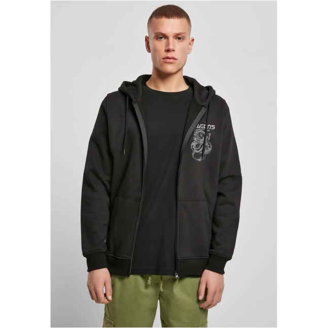 Pánská mikina Dragons Never Die Heavy Zip Hoody černá