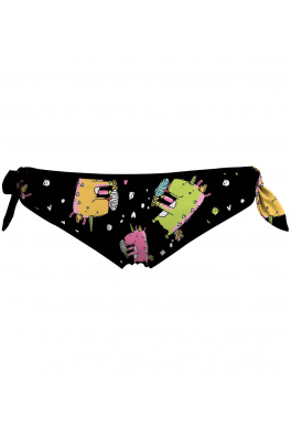 Side Tied Bikini Bottom Unicorn And Ice Cream