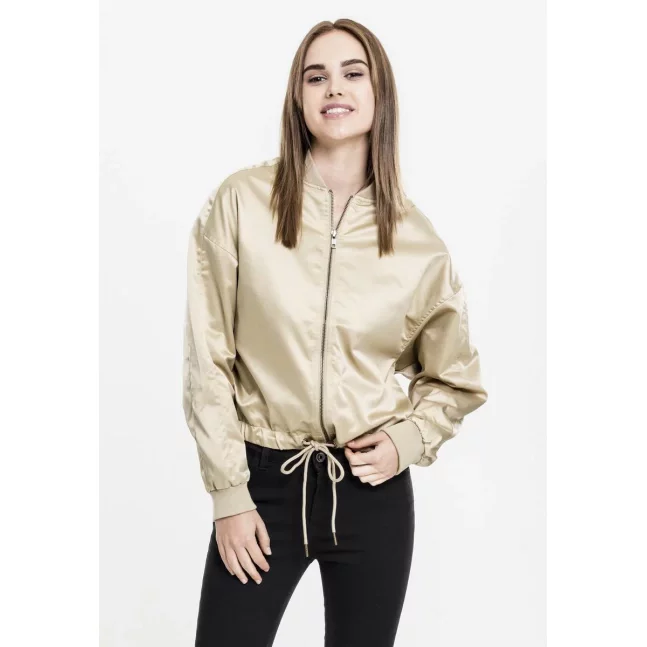 Ladies Satin Kimono Blouson gold