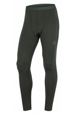 Pánské merino termokalhoty Husky Merea M green