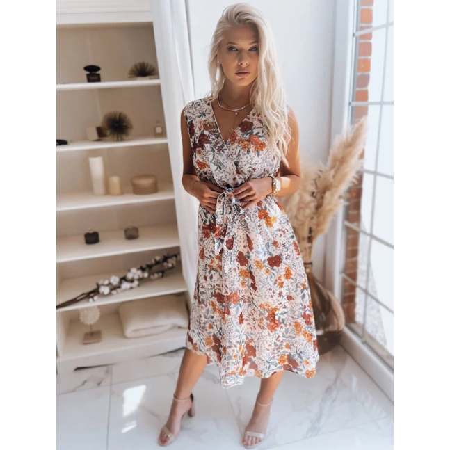 Šaty BALI světle béžové Dstreet EY1900z