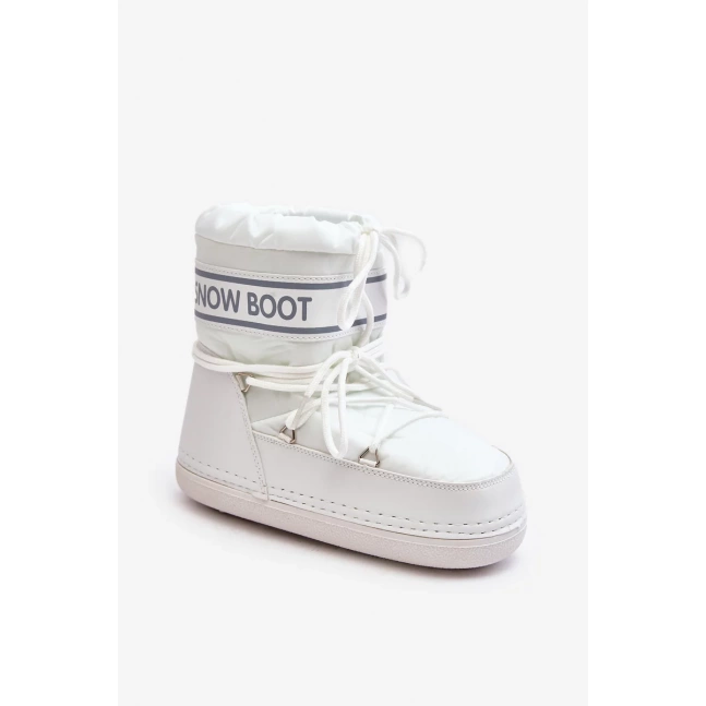 Dámské bílé boty do sněhu se zavazováním Soia Dámské bílé boty do sněhu se zavazováním Soia
