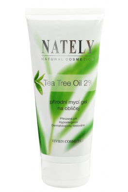 VIVACO Mycí gel na obličej s Tea Tree Oil NATELY 200 ml