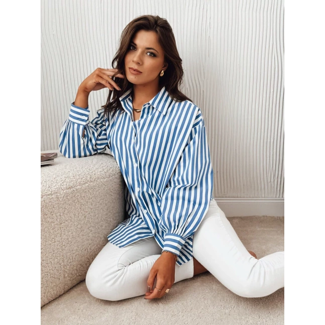 ROYCE dámská košile modrobílá Dstreet DY0376 ROYCE dámská košile modrobílá Dstreet DY0376