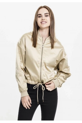 Ladies Satin Kimono Blouson gold