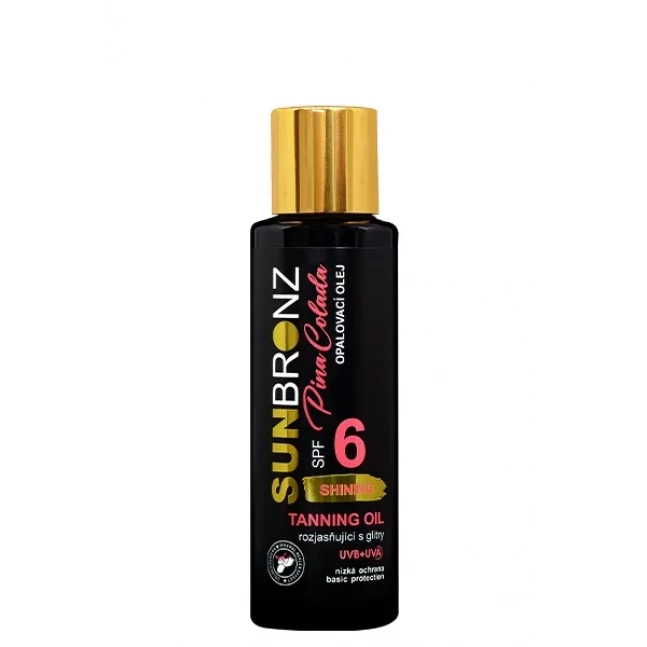 VIVACO Opalovací olej s rozjasňujícími glitry SPF 6 Pina Colada SUNBRONZ 100 ml