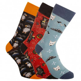 3PACK ponožky crazy Bellinda vícebarevné (BE491004-308) 