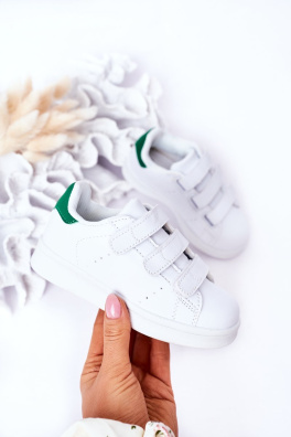Children's Sport Shoes With Bur White Fifi