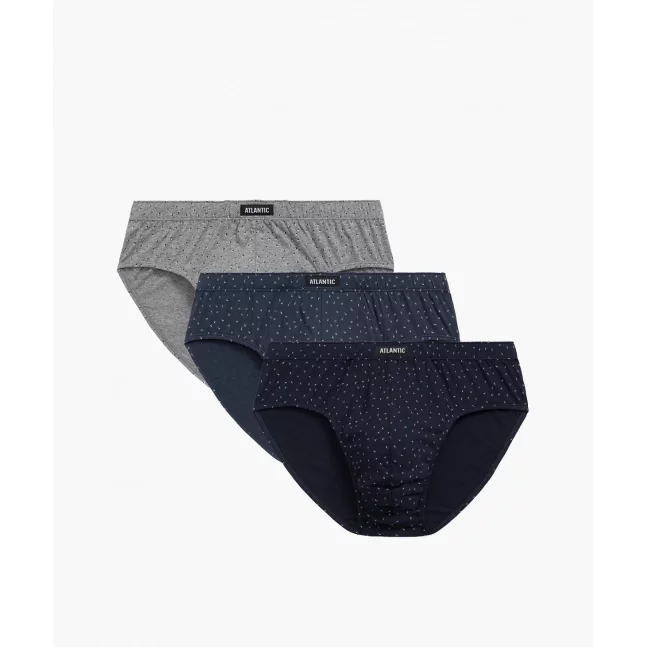 Pánské klasické slipy ATLANTIC 3Pack - vícebarevné
