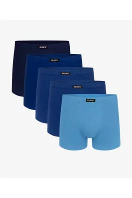 Pánské boxerky ATLANTIC 5Pack - odstíny modré