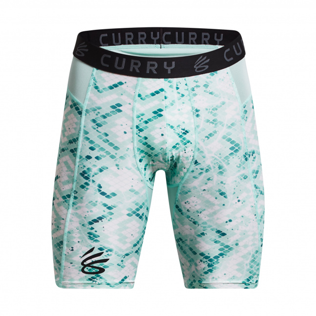 Pánské kompresní boxerky Under Armour Curry HG Prtd Shorts