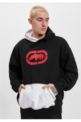 Pánská mikina s kapucí Ecko Unltd. Hoody černá/červená/bílá