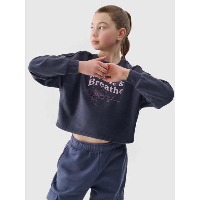 Dívčí cropped mikina 4F