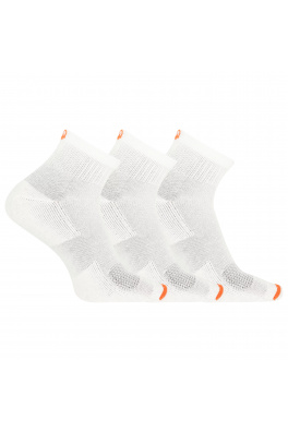 merrell ponožky MEA33565Q3B2 WHITE CUSHIONED COTTON QUARTER (3 packs) white