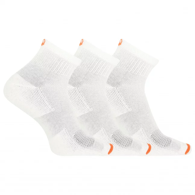 merrell ponožky MEA33565Q3B2 WHITE CUSHIONED COTTON QUARTER (3 packs) white