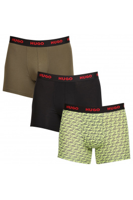 3PACK pánské boxerky Hugo Boss vícebarevné Velikost: XL