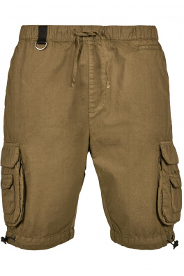 Letní olivové šortky Double Pocket Cargo