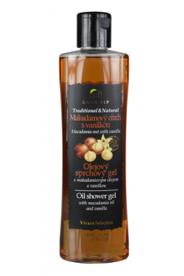 VIVACO Olejový sprchový gel Makadamový ořech s vanilkou BODY TIP 200 ml