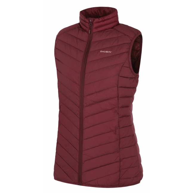 Dámská péřová vesta Husky Dresles L dark bordo