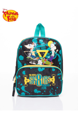 Teal školní batoh DISNEY Phineas and Ferb