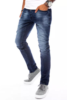 Modré pánské kalhoty Dstreet UX3811