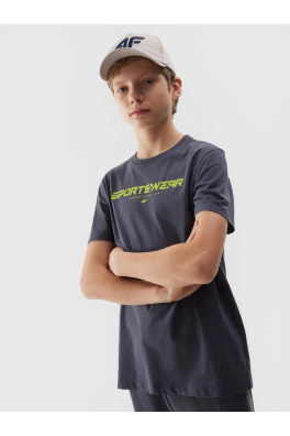Chlapecké tričko s potiskem 4F - šedé