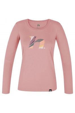 Dámské tričko s dlouhým rukávem Hannah ELARA rose tan