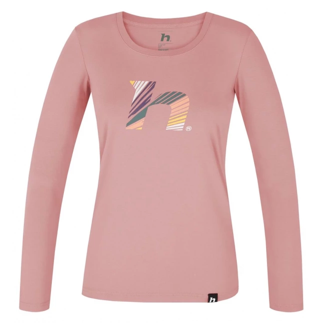 Dámské tričko s dlouhým rukávem Hannah ELARA rose tan