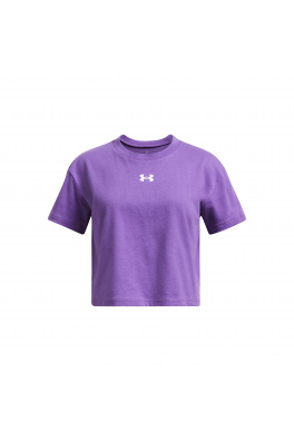 Dívčí tričko Under Armour CROP SPORTSTYLE LOGO SS