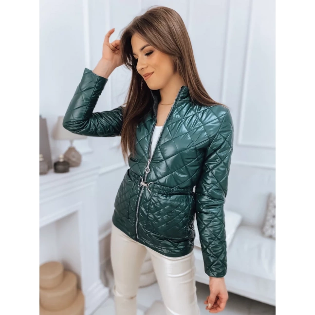 Dámská bunda MIRIA tmavě zelená Dstreet TY2538 Dámská bunda MIRIA tmavě zelená Dstreet TY2538