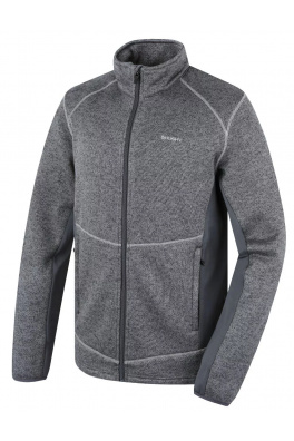 Pánský fleecový svetr na zip HUSKY Alan M dark grey