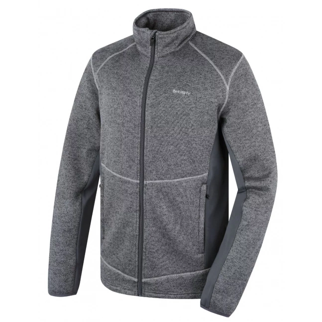 Pánský fleecový svetr na zip HUSKY Alan M dark grey