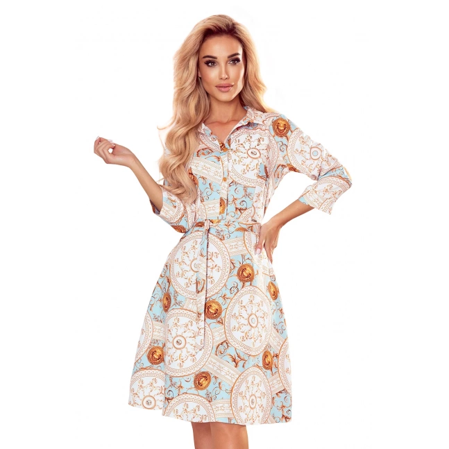 Košilové šaty Numoco SANDY - vícebarevné Košilové šaty Numoco SANDY - vícebarevné